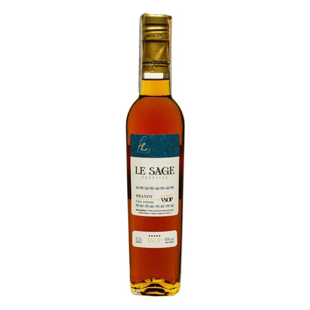 Бренди Le Sage VSOP 5 лет выдержки 0,25л 40%