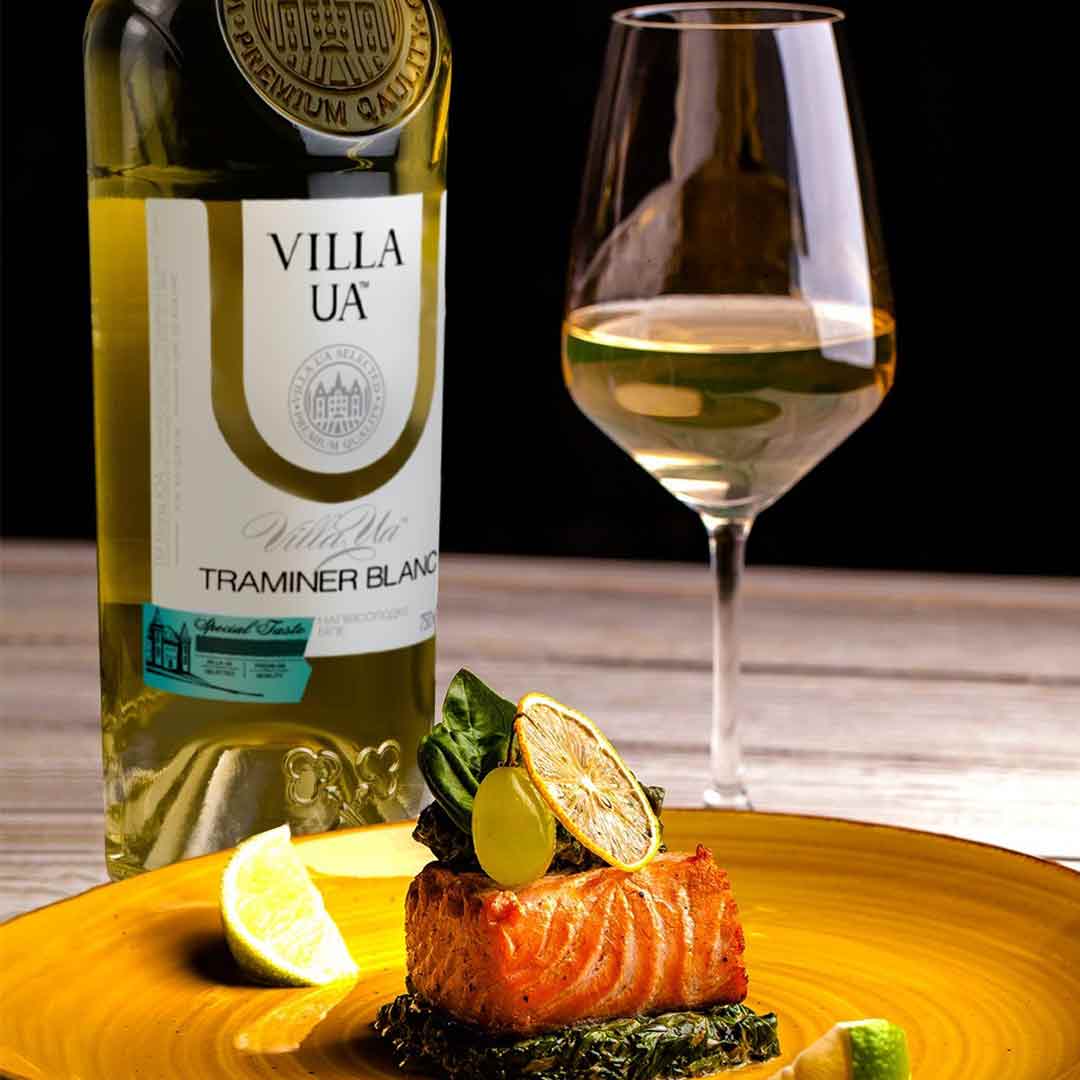 Вино Villa UA Traminer Blanc белое полусладкое 0,75л 9,5-13% купить
