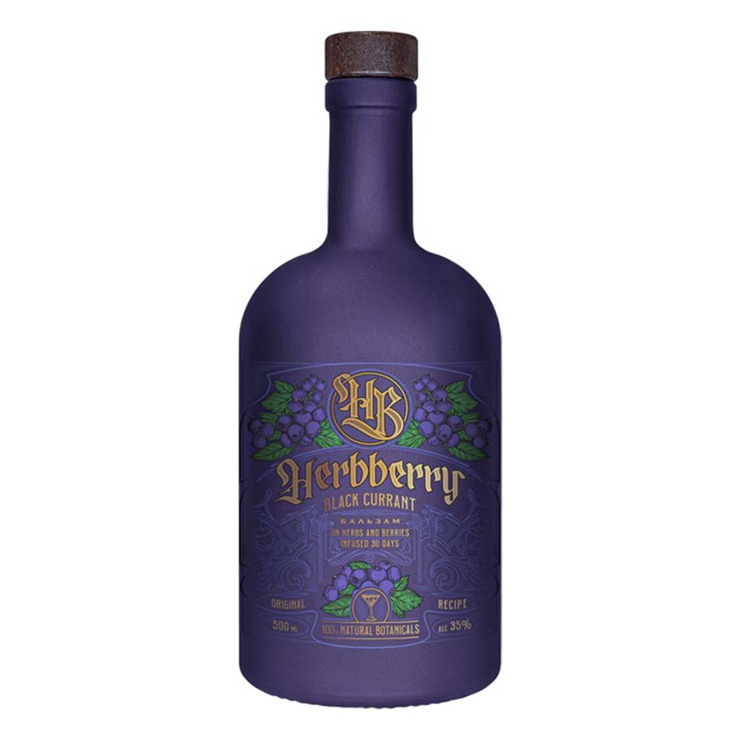 Бальзам Herbberry Black Currant Чорна Смородина 0,5л 35%