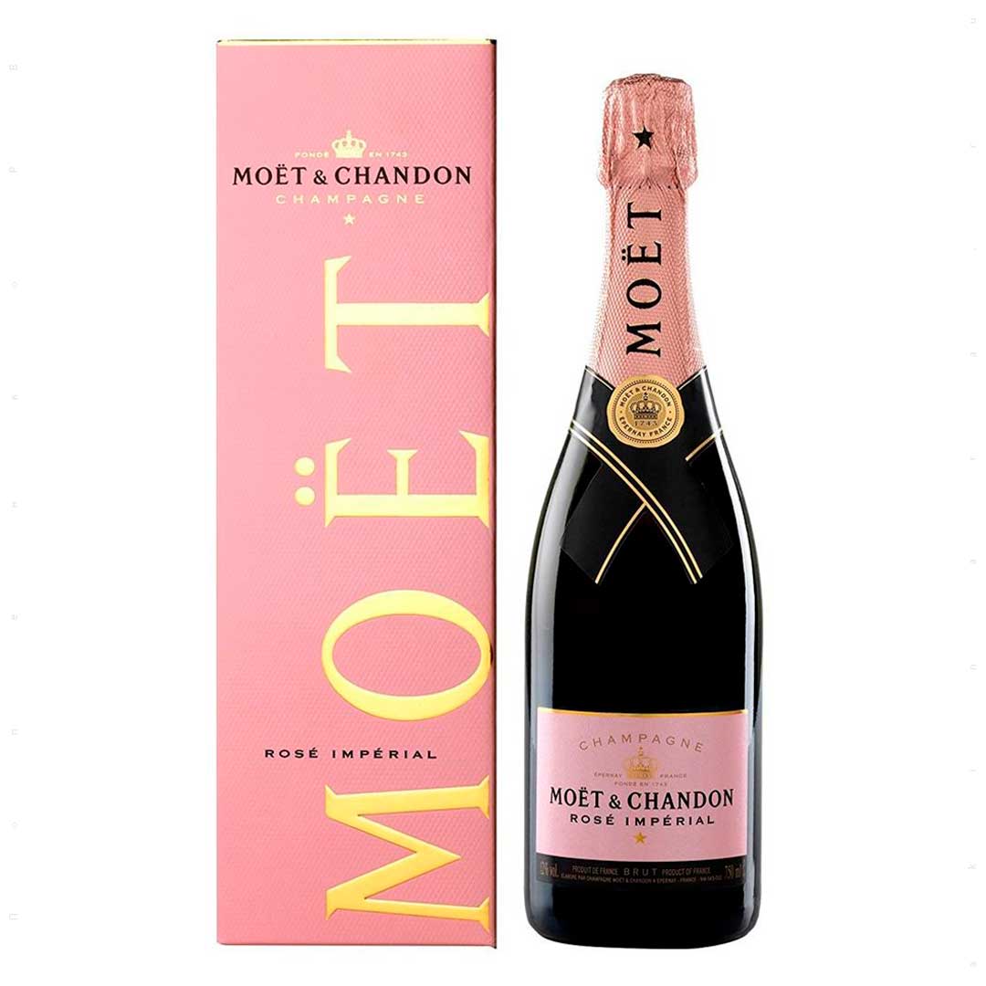 Шампанське Moet + Chandon Rose Imperial сухе рожеве 0,75 л 12% у подарунковій упаковці