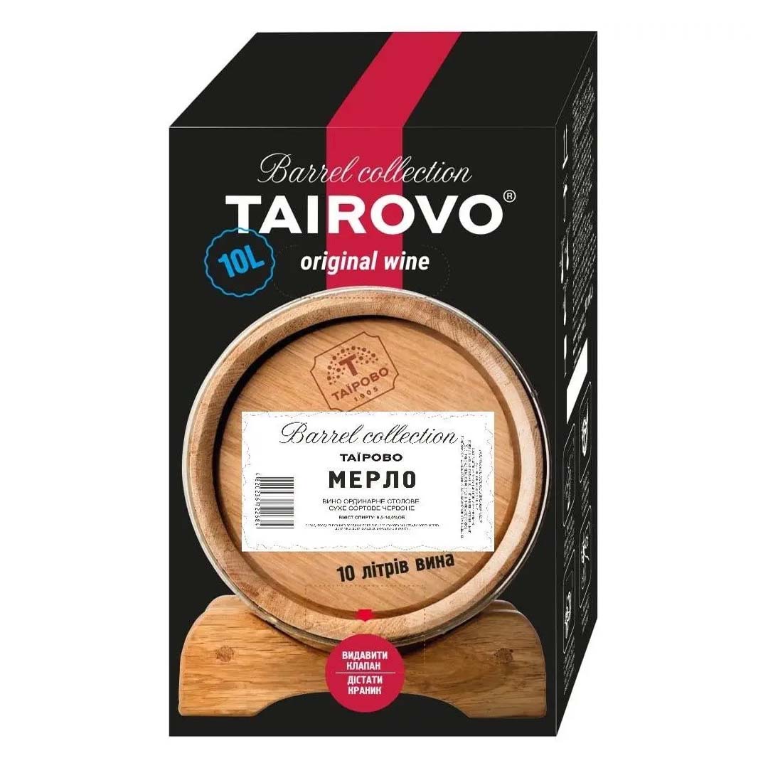 Вино Tairovo Мерло сухое красное 10л 9,5%