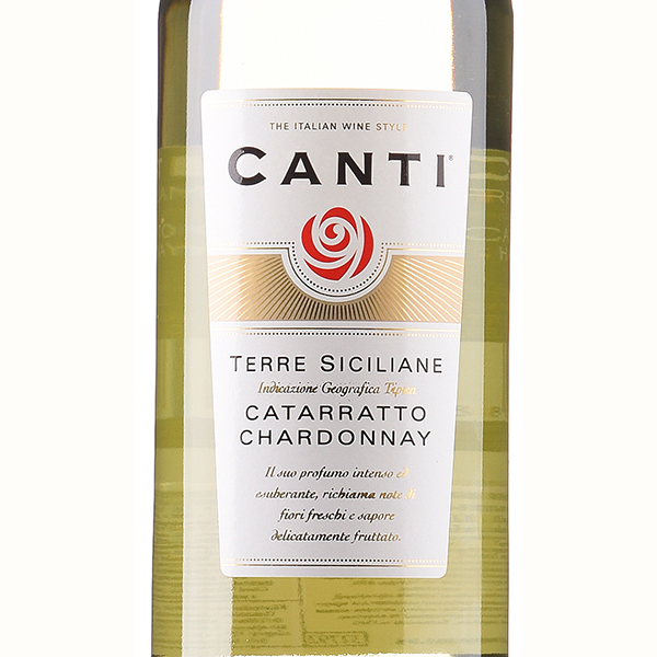 Вино Canti Catarratto Chardonnay Terre Siciliane сухое белое 0,75л 12% купить