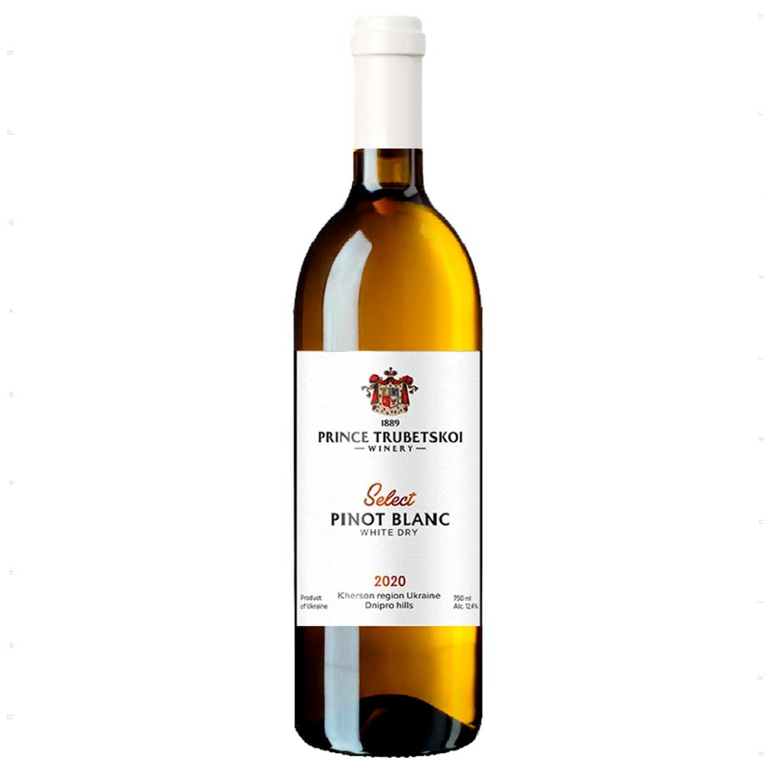 Вино Князь Трубецкой Select Pinot Blanc 0,75л 10-13%