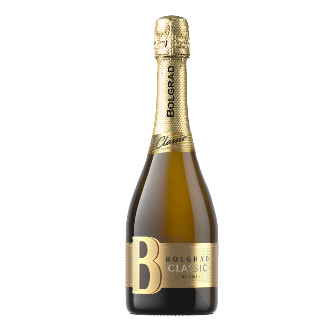 Напій алкогольний сильногазований Bolgrad напівсолодкий білий 0,75л 10.5-12.5%