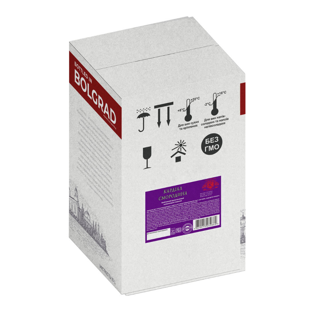Напиток винный Болград Кардиал Смородина красный 10л 9-12% купить