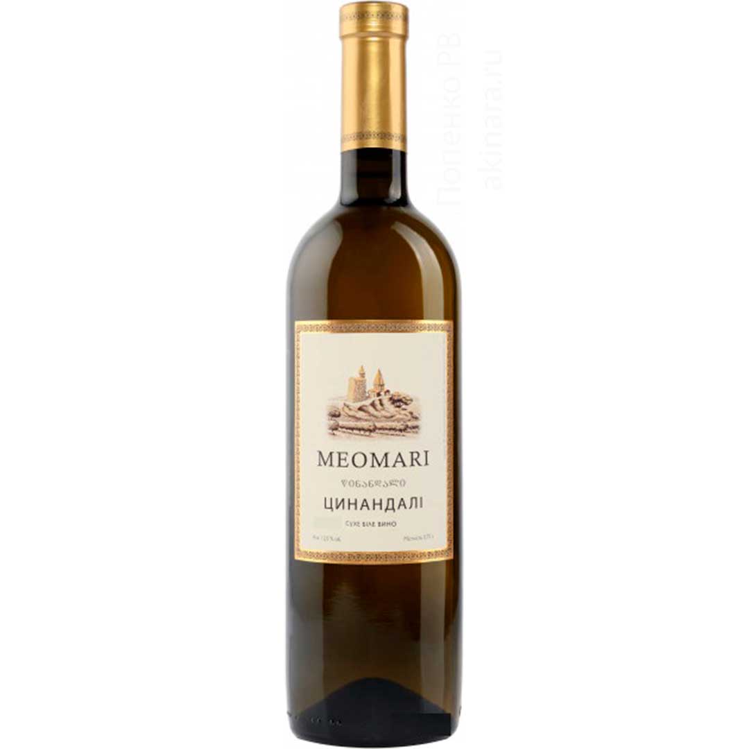 Вино Meomari Tsinandali белое сухое 0,75л 12%