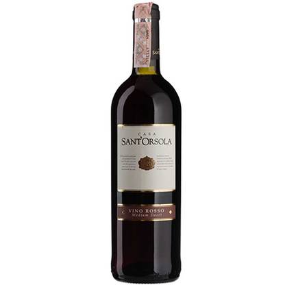 Вино Россо полусладкое красное Sant Orsola, Rosso 0,75 л 11% Вина та ігристі на RUMKA. Тел: 067 173 0358. Доставка, гарантія, кращі ціни!