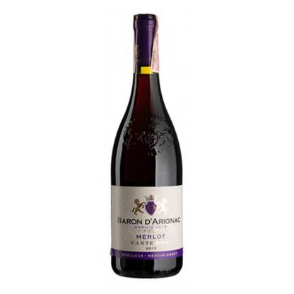 Вино Мерло червоне напівсолодке Барон dArignac, Мерло 0,75 л 12% Вина та ігристі на RUMKA. Тел: 067 173 0358. Доставка, гарантія, кращі ціни!