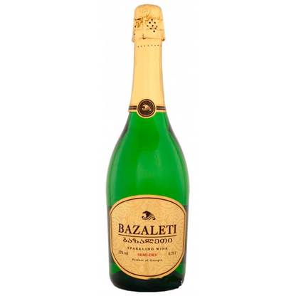 Вино игристое Bazaleti белое полусухое 0,75 л 12% Шампанское полусухое в RUMKA. Тел: 067 173 0358. Доставка, гарантия, лучшие цены!
