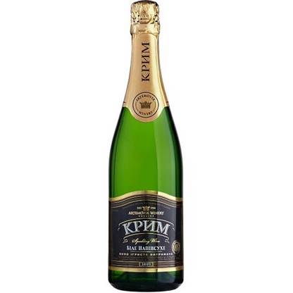 Вино игристое Крим белое полусухое 0,75л 10-13,5% Шампанское полусухое в RUMKA. Тел: 067 173 0358. Доставка, гарантия, лучшие цены!