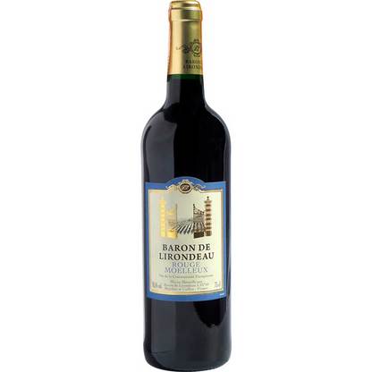 Вино Барон де Лирондо красное полусладкое Кастель, Baron de Lirondeau 0,75 л 10.5% Вина и игристые в RUMKA. Тел: 067 173 0358. Доставка, гарантия, лучшие цены!