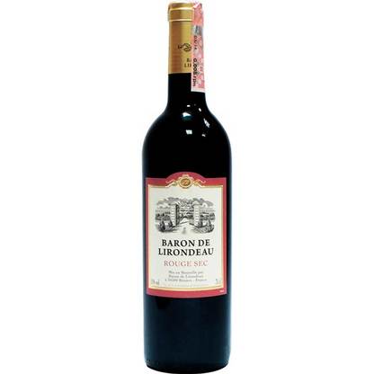 Вино Baron de Lirondeau Rouge Sec червоне сухе 0,75л 11% Вино сухе на RUMKA. Тел: 067 173 0358. Доставка, гарантія, кращі ціни!
