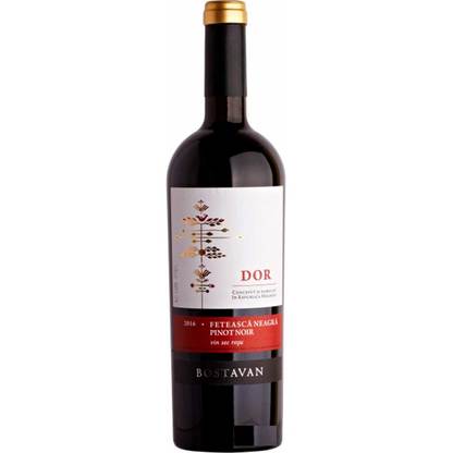 Вино Bostavan DOR Фетяска Нягра & Піно Нуар червоне сухе, Bostavan DOR Feteasca Neagra Pinot Noir 0,75 л 13% Вина та ігристі на RUMKA. Тел: 067 173 0358. Доставка, гарантія, кращі ціни!