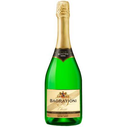 Вино Багратіоні ігристе класичне напівсухе, Bagrationi 0,75 л 12% Шампанське напівсухе на RUMKA. Тел: 067 173 0358. Доставка, гарантія, кращі ціни!
