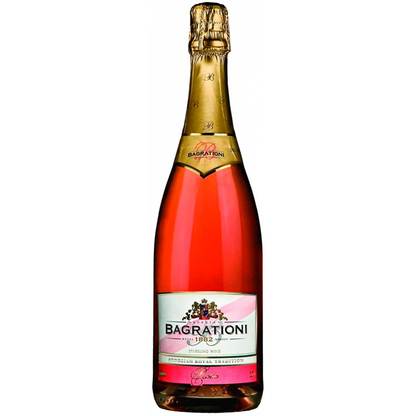 Вино ігристе Bagrationi рожеве напівсолодке 0.75л 12% Шампанське напівсухе на RUMKA. Тел: 067 173 0358. Доставка, гарантія, кращі ціни!