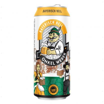 Пиво Onkel Weber Bayerisch Hell світле фільтроване 0,5 л 5,4% Пиво та сидр на RUMKA. Тел: 067 173 0358. Доставка, гарантія, кращі ціни!