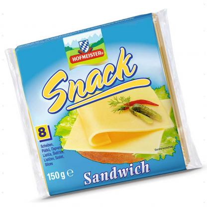 Сирний продукт Snack Sandwich "Hofmeister" (Kaserei), 150 г Делікатеси на RUMKA. Тел: 067 173 0358. Доставка, гарантія, кращі ціни!