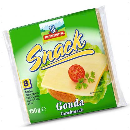 Сирний продукт Snack Gouda "Hofmeister" (Kaserei), 150 г Делікатеси на RUMKA. Тел: 067 173 0358. Доставка, гарантія, кращі ціни!
