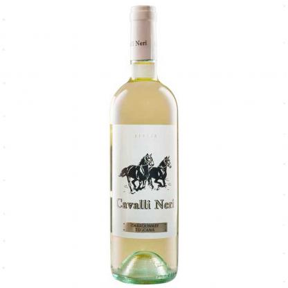 Вино Cavalli Neri Bianco белое сухое 0.75 Toscana IDT Chardonnay 0,75 л 12.5% Вина та ігристі на RUMKA. Тел: 067 173 0358. Доставка, гарантія, кращі ціни!