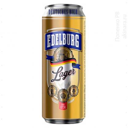 Пиво Edelburg Lager ж/б 0,5 л 5,2% Пиво та сидр на RUMKA. Тел: 067 173 0358. Доставка, гарантія, кращі ціни!