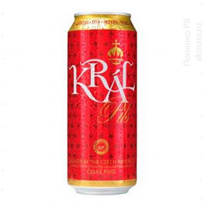 Пиво Kral Pils  ж/б 0,5 л 4,6% Пиво та сидр на RUMKA. Тел: 067 173 0358. Доставка, гарантія, кращі ціни!