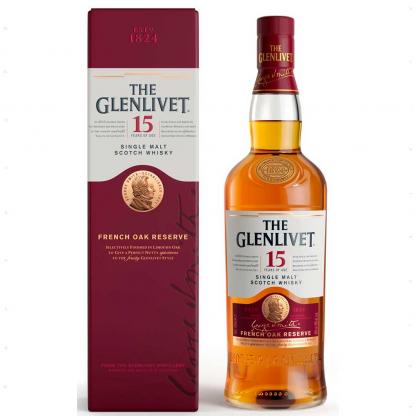 Виски The Glenlivet 15 лет выдержки 0,7л 40% в подарочной упаковке Крепкие напитки в RUMKA. Тел: 067 173 0358. Доставка, гарантия, лучшие цены!