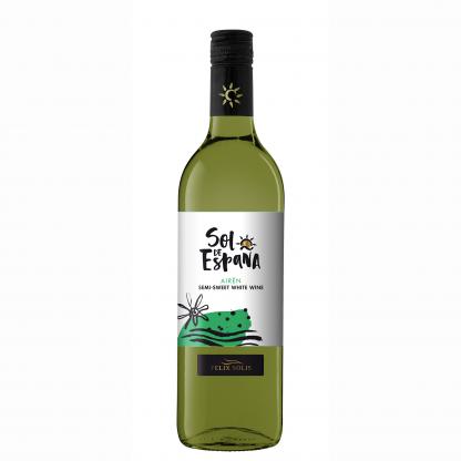 Вино Airen Semi-Sweet белое полусладкое SOL de ESPANA (2004) 0,75л 10,5% Вино полусладкое в RUMKA. Тел: 067 173 0358. Доставка, гарантия, лучшие цены!