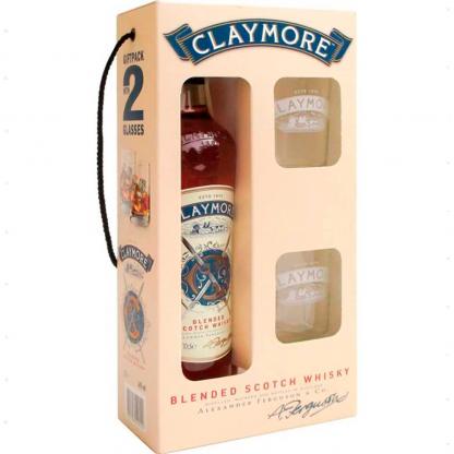 Виски набор Клеймор+2 стакана 0,7 л 40% Бленд (Blended) на RUMKA. Тел: 067 173 0358. Доставка, гарантія, кращі ціни!