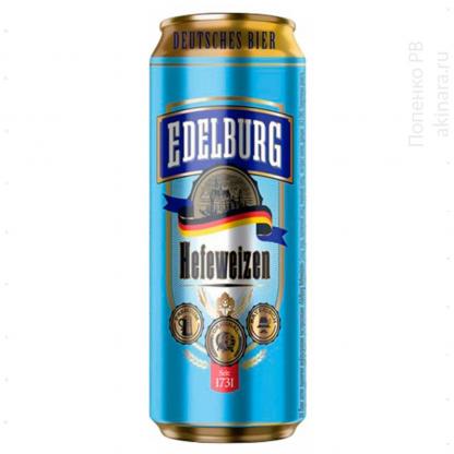 Пиво Edelburg Hefeweizen ж/б 0,5 л 5,1% Пиво та сидр на RUMKA. Тел: 067 173 0358. Доставка, гарантія, кращі ціни!