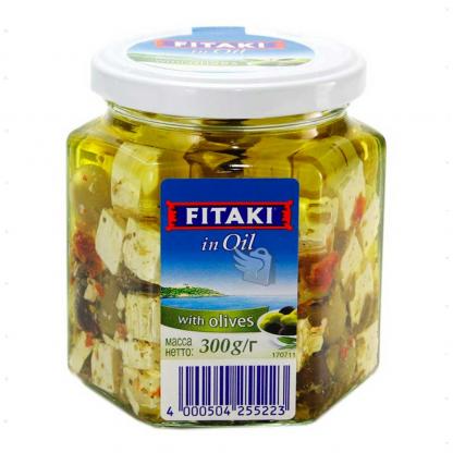Сир Fitaki with Olives (Kaserei), 300 г Продукти харчування на RUMKA. Тел: 067 173 0358. Доставка, гарантія, кращі ціни!