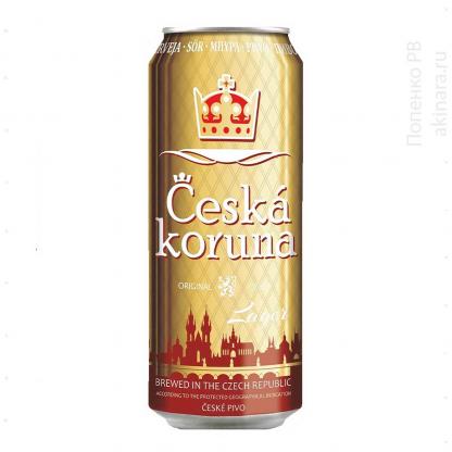 Пиво Ceska Koruna лагер  ж/б 0,5 л 4,7% Пиво та сидр на RUMKA. Тел: 067 173 0358. Доставка, гарантія, кращі ціни!