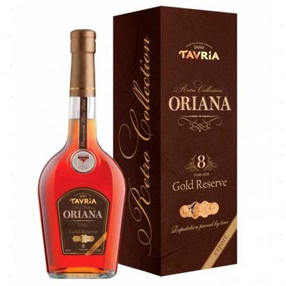 Бренді Tavria Oriana 8 років витримки 0,5л 40% у сувенірній коробці Коньяк і бренді на RUMKA. Тел: 067 173 0358. Доставка, гарантія, кращі ціни!