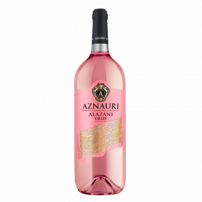 Вино Aznauri Alazani Valley розовое полусладкое 1,5л 9,0-13% Вина и игристые в RUMKA. Тел: 067 173 0358. Доставка, гарантия, лучшие цены!