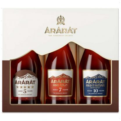Набір бренді Ararat ані 6 років + бренді Otborny 7 років + Akhtamar 10 років 3 х 0,05 л 0,15 л 40% Коньяк і бренді на RUMKA. Тел: 067 173 0358. Доставка, гарантія, кращі ціни!