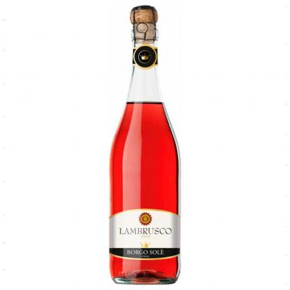 Вино игристое Borgo Sole Lambrusco Dell`Emilia IGT Rosato Amabile розовое полусладкое 0,75л 8% Ламбруско в RUMKA. Тел: 067 173 0358. Доставка, гарантия, лучшие цены!