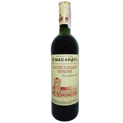 Вино Ординарное столовое красное полусладкое  ТМ Массандра 0,75 л 9,5-13% Вино полусладкое в RUMKA. Тел: 067 173 0358. Доставка, гарантия, лучшие цены!