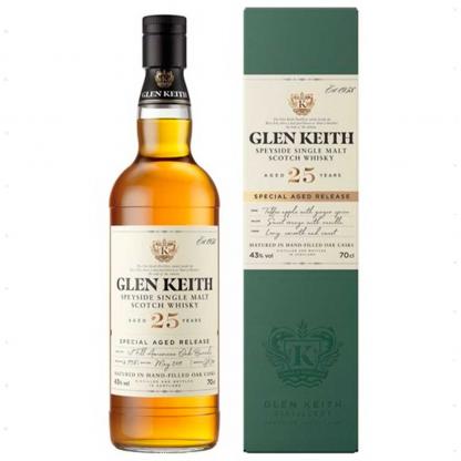 Виски The Glen Keith 25 лет выдержки 0,7 л 43% в подарочной упаковке Крепкие напитки в RUMKA. Тел: 067 173 0358. Доставка, гарантия, лучшие цены!