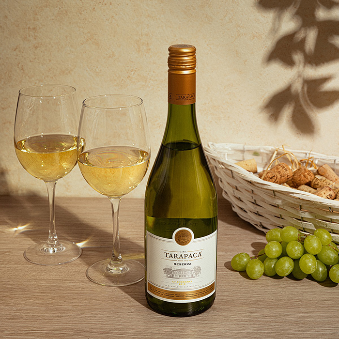 Вино Tarapaca Chardonnay Reserva белое сухое 0,75л 13% купить
