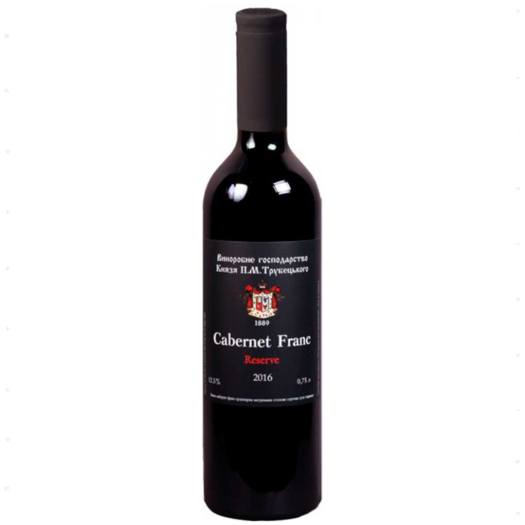 Вино Князь Трубецкой Cabernet Frane выдержанное красное сухое 0,75л 11-14%