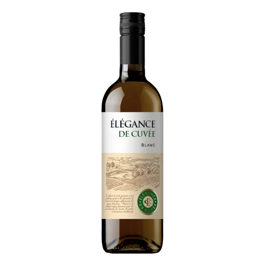 Вино Elegance de Cuvee Blanc сухе біле 0,75 л 11%