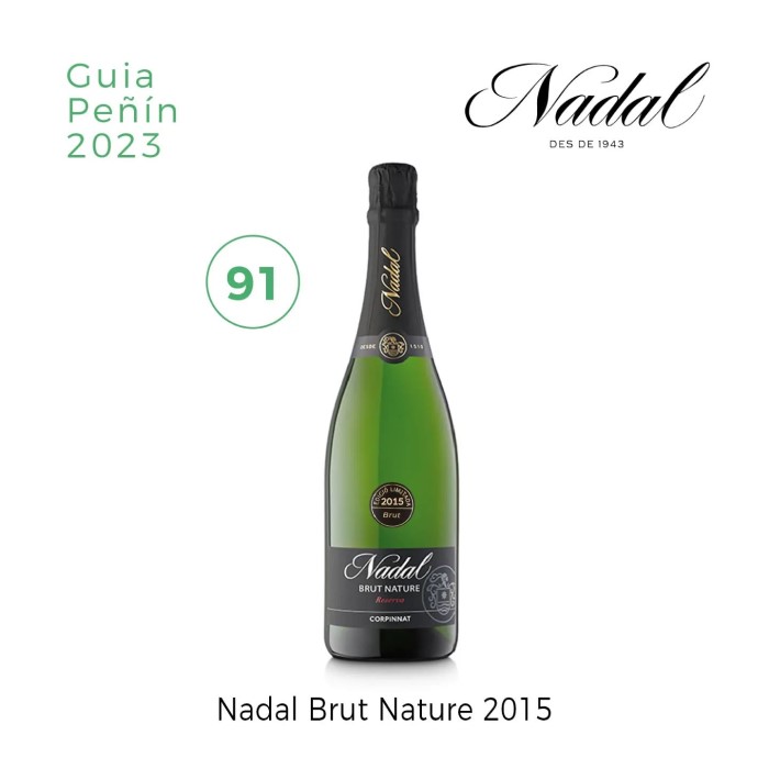 Вино игристое Nadal Brut Nature Reserva Corpinnat белое сухое 0,75л 12% купить