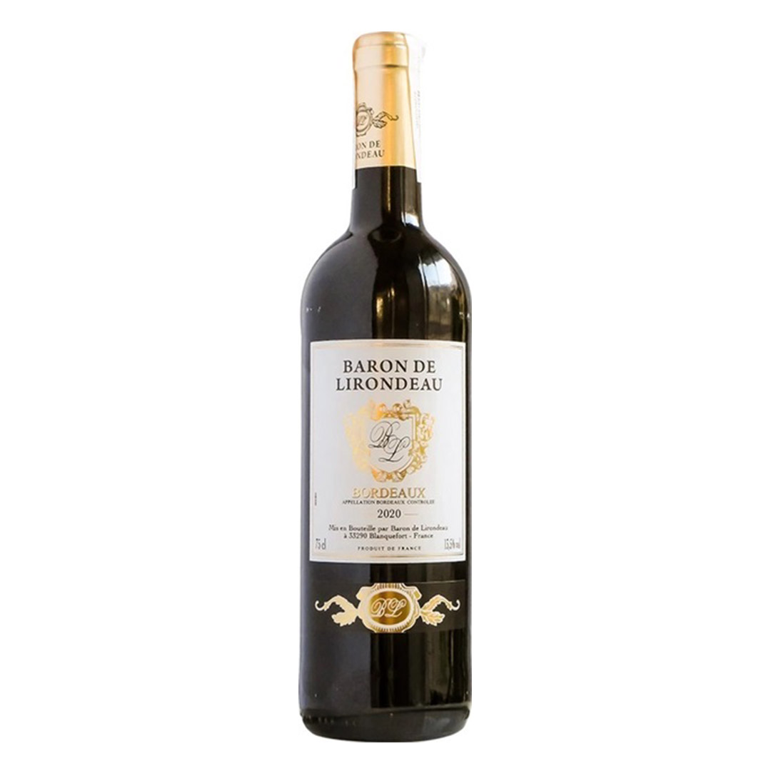 Вино Бордо Baron de Lirondeau Rouge Sec червоне сухе 0,75л 11%