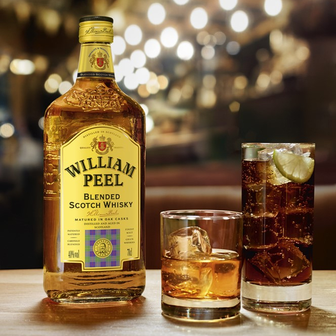 Виски Шотландское купажированное William Peel 1л 40% купить