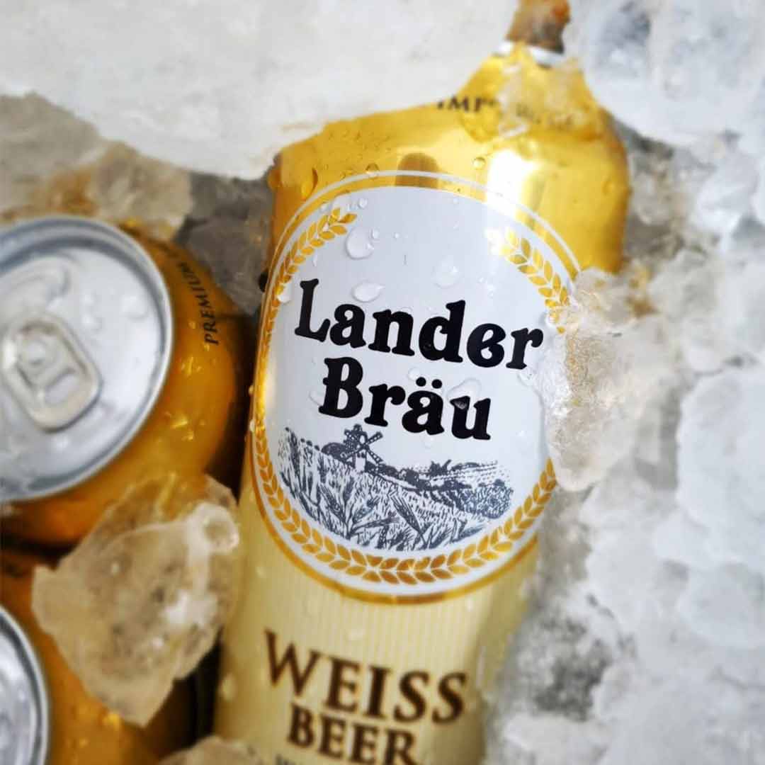 Пиво Lander Bräu Weissbier светлое нефильтрованное 0,5л 4,7% купить