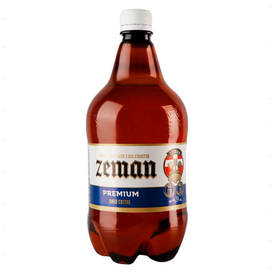 Пиво Zeman Преміум світле 1л 4,9%