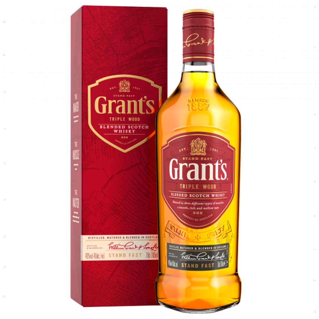 Виски бленд Grants Triple Wood 0,7л 40% в коробке
