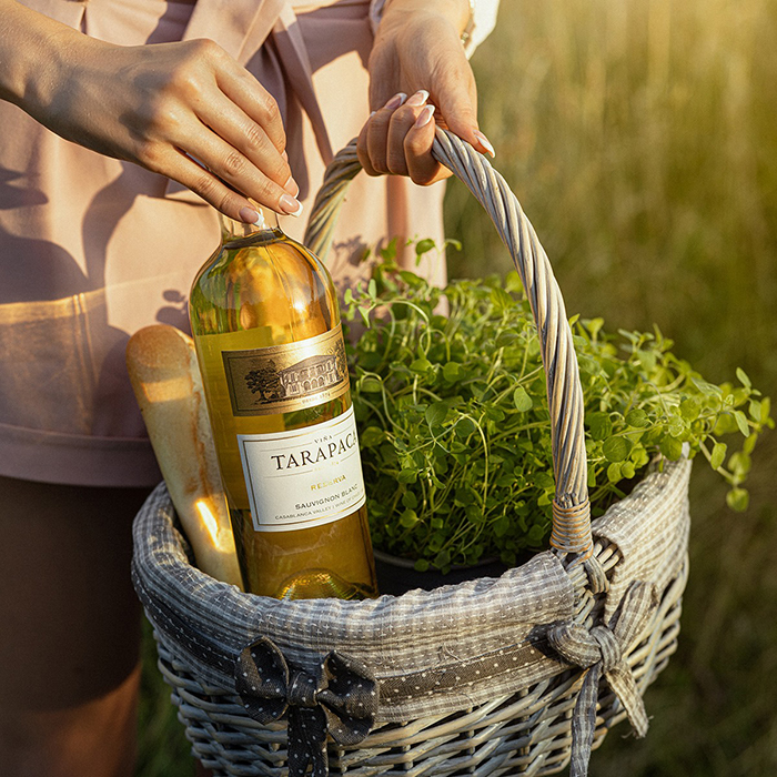 Вино Tarapaca Sauvignon Blanc Reserva белое сухое 0,75л 12% купить