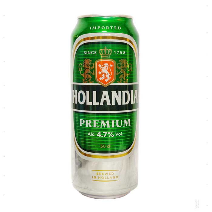 Пиво Hollandia світле фільтроване 4,7% 0,5л