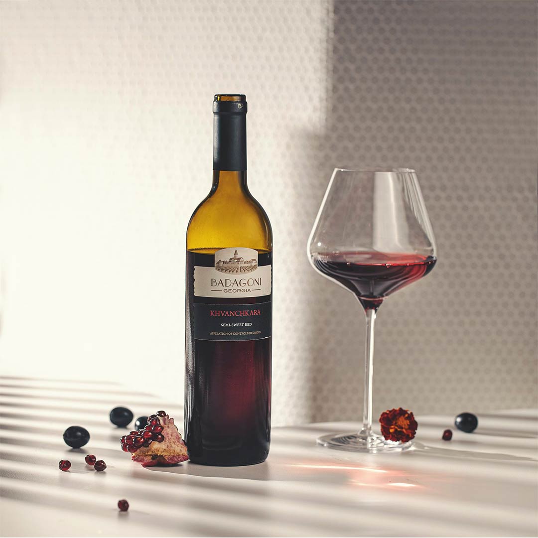 Вино Badagoni Хванчкара червоне напівсолодке 0,75л 12% купити