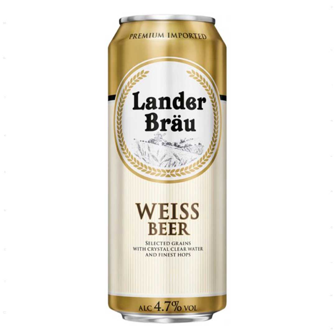 Пиво Lander Bräu Weissbier светлое нефильтрованное 0,5л 4,7%